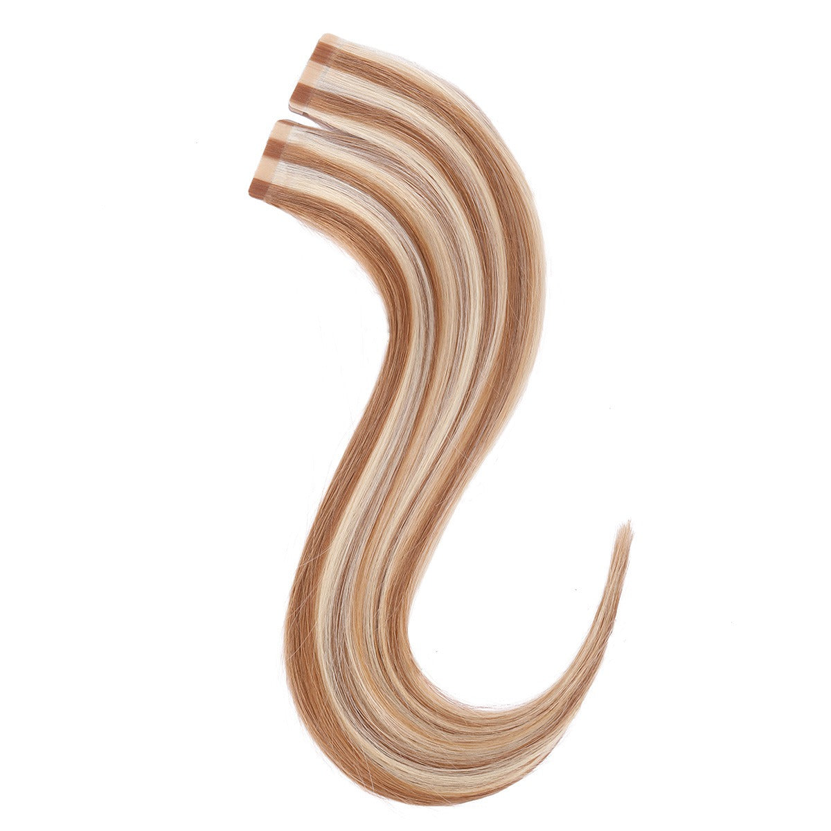 Tape in #Piano 8/613 18” 10A Straight Tape-In Human Hair Extension Color #8/613  main image 4