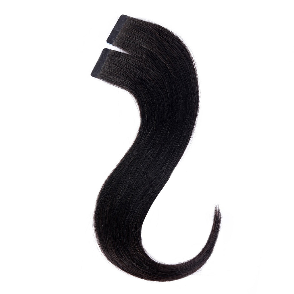 STARDUST Tape-In Color #1B (Off Black) Hair Extensions