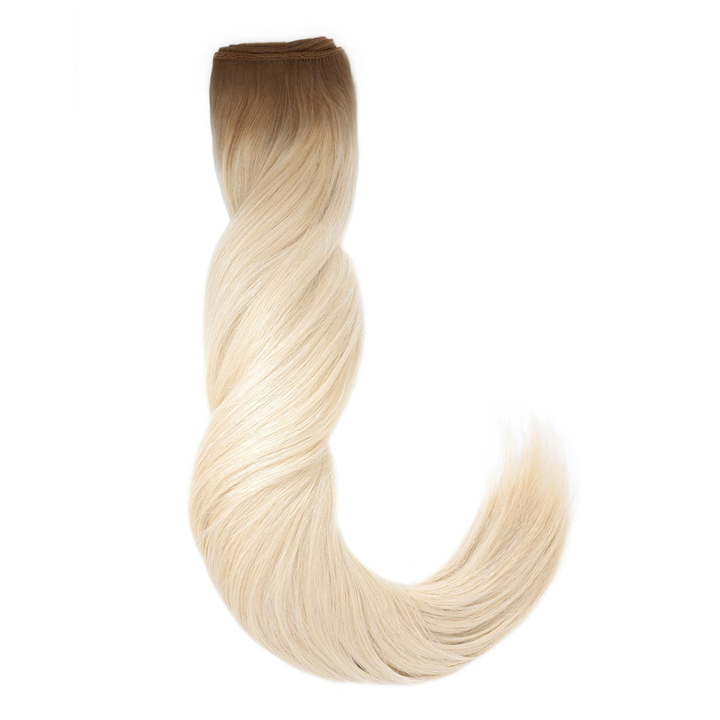 STARDUST Straight Machine Weft #R6/60 (Chestnut Brown / Platinum Blonde) Hair Extensions