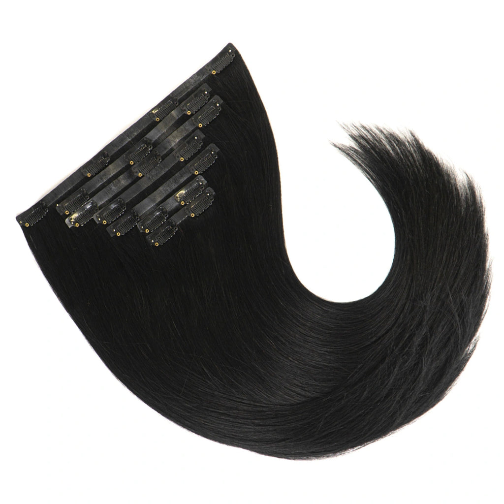 STARDUST Clip-In Color #1 (Jet Black) Hair Extensions