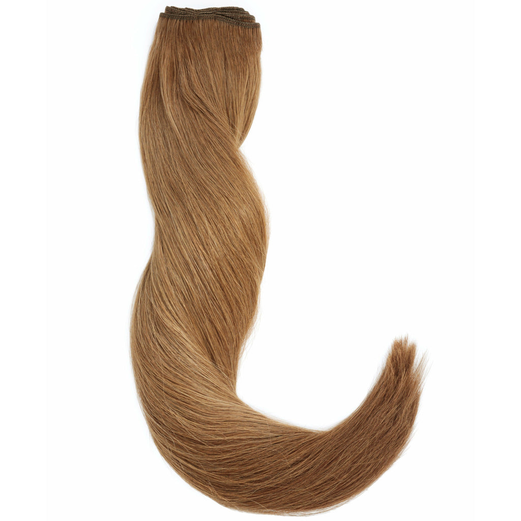 STARDUST Straight Weft #8 (Light Brown) Hair Extensions